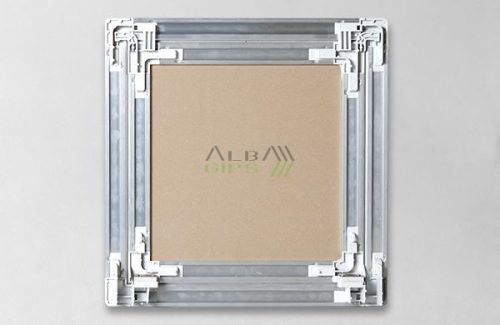 Szerelőajtó impregnált kartonnal 60x60